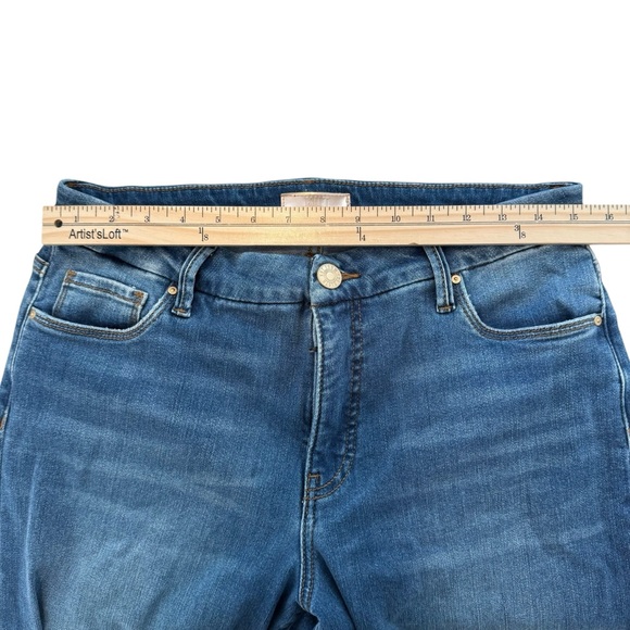 KUT From The Kloth Womens Meg Fab AB Wide Leg High Rise Jeans Size 8 Blue Denim - Picture 5 of 10